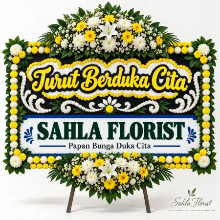 Papan Bunga Duka Sario