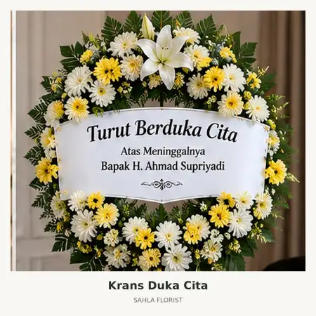 Krans Bunga Duka Sario